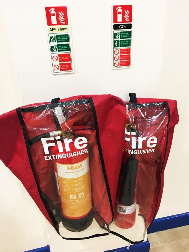 Fire Extinguisher covers are available