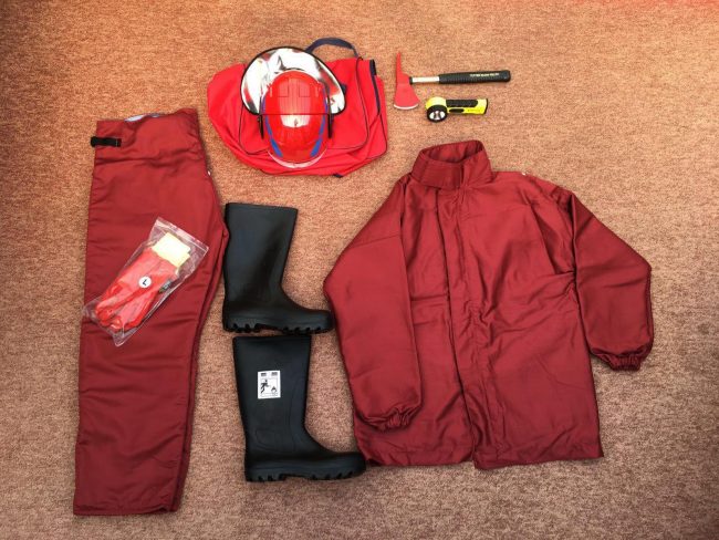 Full fireman’s kits are available