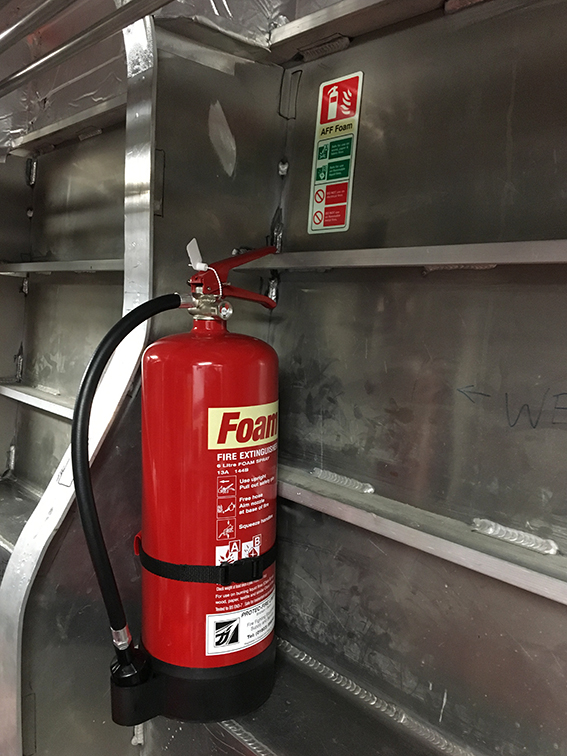 Foam Fire Extinguisher Installation